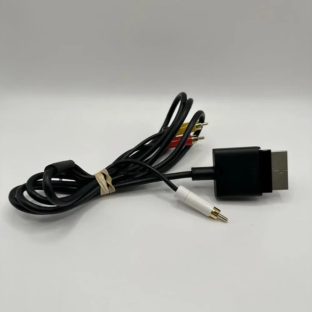 Genuine Official OEM Microsoft XBOX 360 S Slim Composite AV Audio Video Cable